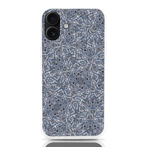 Blue Ornament Complex Mosaic Print Pattern iPhone 16 Plus TPU UV Print Case from ArtsNow.com Front