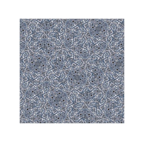 Blue Ornament Complex Mosaic Print Pattern Square Satin Scarf (30  x 30 ) from ArtsNow.com Front