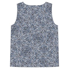 Blue Ornament Complex Mosaic Print Pattern Sleeveless Cozy Lounge Set  from ArtsNow.com Back