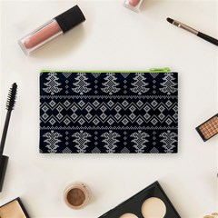 Winter Wonderland Pattern Cosmetic Bag (Small) from ArtsNow.com Back