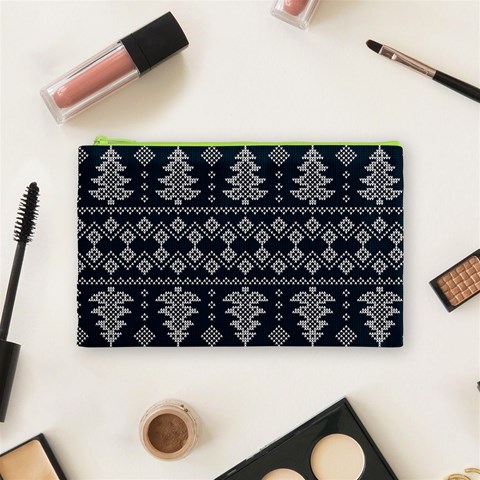 Winter Wonderland Pattern Cosmetic Bag (Medium) from ArtsNow.com Front