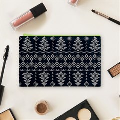 Winter Wonderland Pattern Cosmetic Bag (Medium) from ArtsNow.com Front