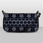 Winter Wonderland Pattern Leather Shoulder Clutch Bag