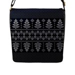 Winter Wonderland Pattern Flap Closure Messenger Bag (L)