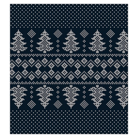 Winter Wonderland Pattern Drawstring Pouch (Large) from ArtsNow.com Front