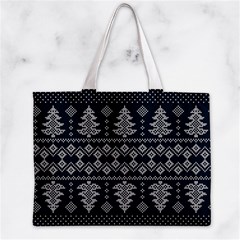 Winter Wonderland Pattern Zipper Mini Tote Bag from ArtsNow.com Front