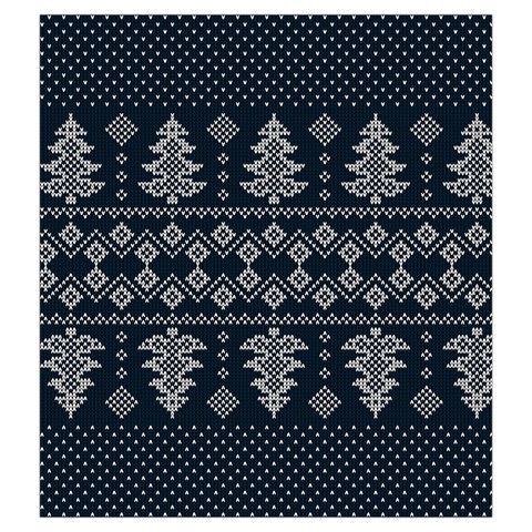 Winter Wonderland Pattern Drawstring Pouch (2XL) from ArtsNow.com Back