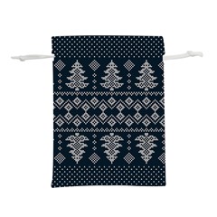 Winter Wonderland Pattern Lightweight Drawstring Pouch (S) from ArtsNow.com Front