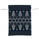 Winter Wonderland Pattern Lightweight Drawstring Pouch (XL)