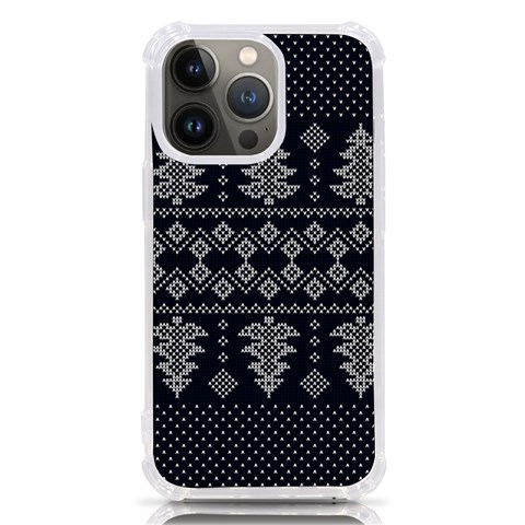 Winter Wonderland Pattern iPhone 13 Pro TPU UV Print Case from ArtsNow.com Front