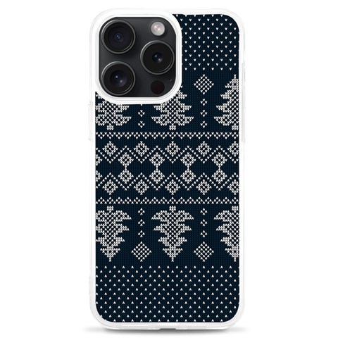 Winter Wonderland Pattern iPhone 15 Pro Max TPU UV Print Case from ArtsNow.com Front