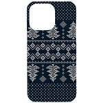 Winter Wonderland Pattern iPhone 15 Pro Max Black UV Print PC Hardshell Case