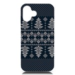 Winter Wonderland Pattern iPhone 16 Plus Black UV Print PC Hardshell Case