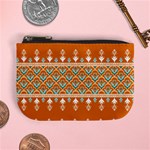 Winter Wonderland Seamless Pattern: Christmas Trees & Snowflakes on Dark Background Mini Coin Purse