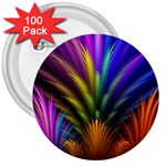 Abstract Colors - , Abstract Colors 3  Buttons (100 pack) 