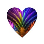 Abstract Colors - , Abstract Colors Heart Magnet