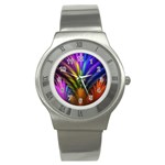 Abstract Colors - , Abstract Colors Stainless Steel Watch