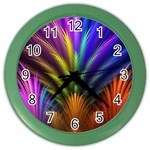 Abstract Colors - , Abstract Colors Color Wall Clock