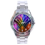 Abstract Colors - , Abstract Colors Stainless Steel Analogue Watch