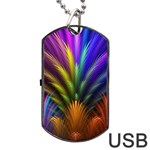 Abstract Colors - , Abstract Colors Dog Tag USB Flash (One Side)