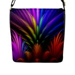 Abstract Colors - , Abstract Colors Flap Closure Messenger Bag (L)