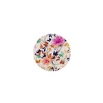 Abstract Floral Background 1  Mini Buttons