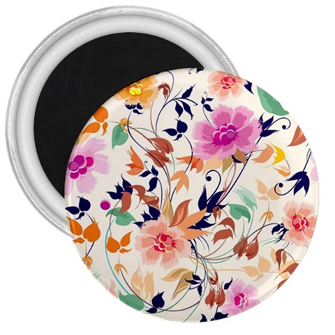 Abstract Floral Background 3  Magnets from ArtsNow.com Front