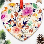 Abstract Floral Background Ornament (Heart)