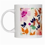 Abstract Floral Background White Mug