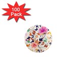 Abstract Floral Background 1  Mini Magnets (100 pack) 