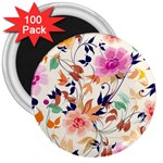 Abstract Floral Background 3  Magnets (100 pack)