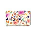 Abstract Floral Background Magnet (Name Card)