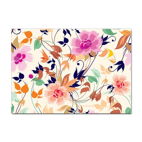 Abstract Floral Background Sticker A4 (10 pack) from ArtsNow.com Front