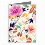 Abstract Floral Background Greeting Card