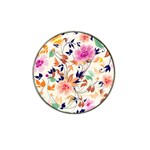 Abstract Floral Background Hat Clip Ball Marker (4 pack)