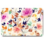 Abstract Floral Background Large Doormat