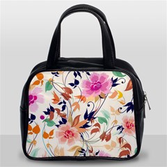 Abstract Floral Background Classic Handbag (Two Sides) from ArtsNow.com Front