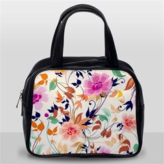 Abstract Floral Background Classic Handbag (Two Sides) from ArtsNow.com Back