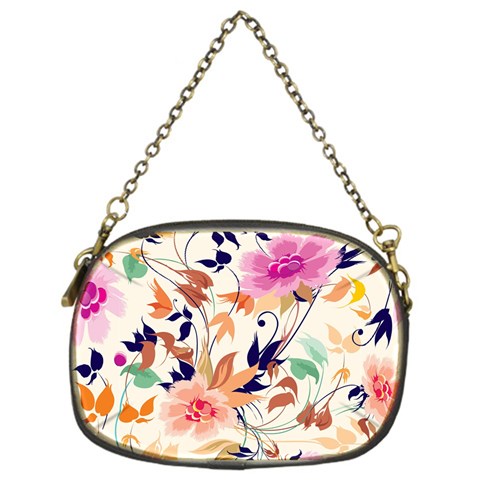 Abstract Floral Background Chain Purse (One Side) from ArtsNow.com Front