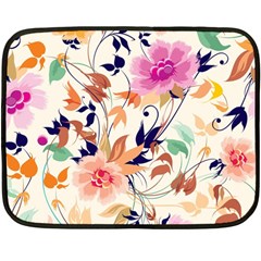 Abstract Floral Background Two Sides Fleece Blanket (Mini) from ArtsNow.com 35 x27  Blanket Front