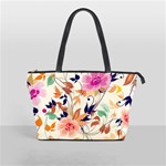 Abstract Floral Background Classic Shoulder Handbag