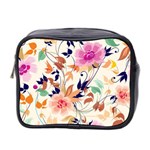 Abstract Floral Background Mini Toiletries Bag (Two Sides)