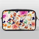 Abstract Floral Background Toiletries Bag (One Side)