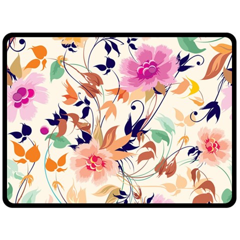 Abstract Floral Background Fleece Blanket (Large) from ArtsNow.com 80 x60  Blanket Front