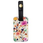 Abstract Floral Background Luggage Tag (one side)