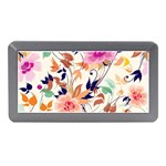 Abstract Floral Background Memory Card Reader (Mini)