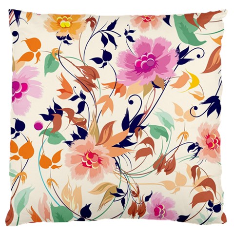 Abstract Floral Background Large Cushion Case (One Side) from ArtsNow.com Front