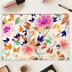 Abstract Floral Background Cosmetic Bag (XXL) from ArtsNow.com Back