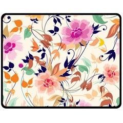 Abstract Floral Background Two Sides Fleece Blanket (Medium) from ArtsNow.com 58.8 x47.4  Blanket Front