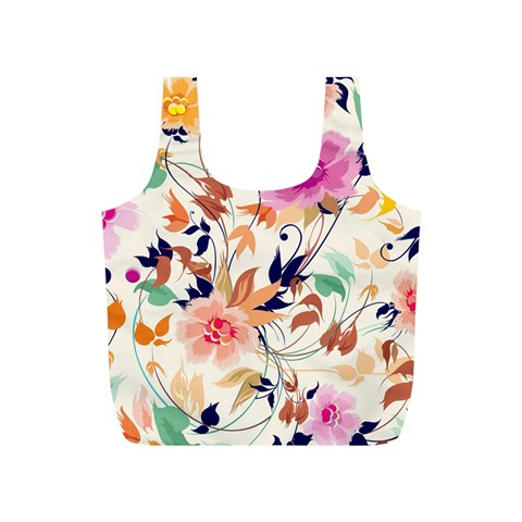 Abstract Floral Background Full Print Recycle Bag (S) from ArtsNow.com Front